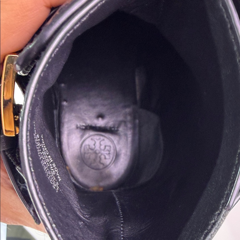 Tory Burch Brooke Black Leather Ankle Boots - Picture 12 of 14